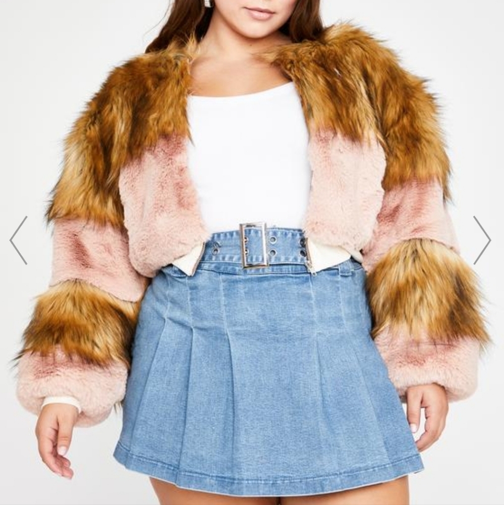 In Bliss City Faux Fur Jacket